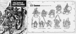 Images of early Citadel Gnomes are hard to come by. The Book of Battalions included some information on Gnomes.
