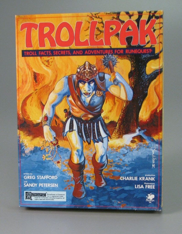 Trollpak Chaosium RungeQuest Glorantha tabletop roleplaying rpg troll